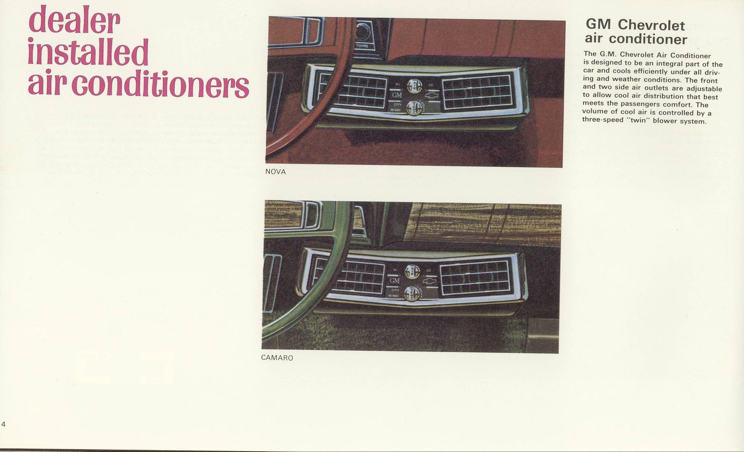 1969 Chevrolet Nova Camaro Accessories Brochure Page 19
